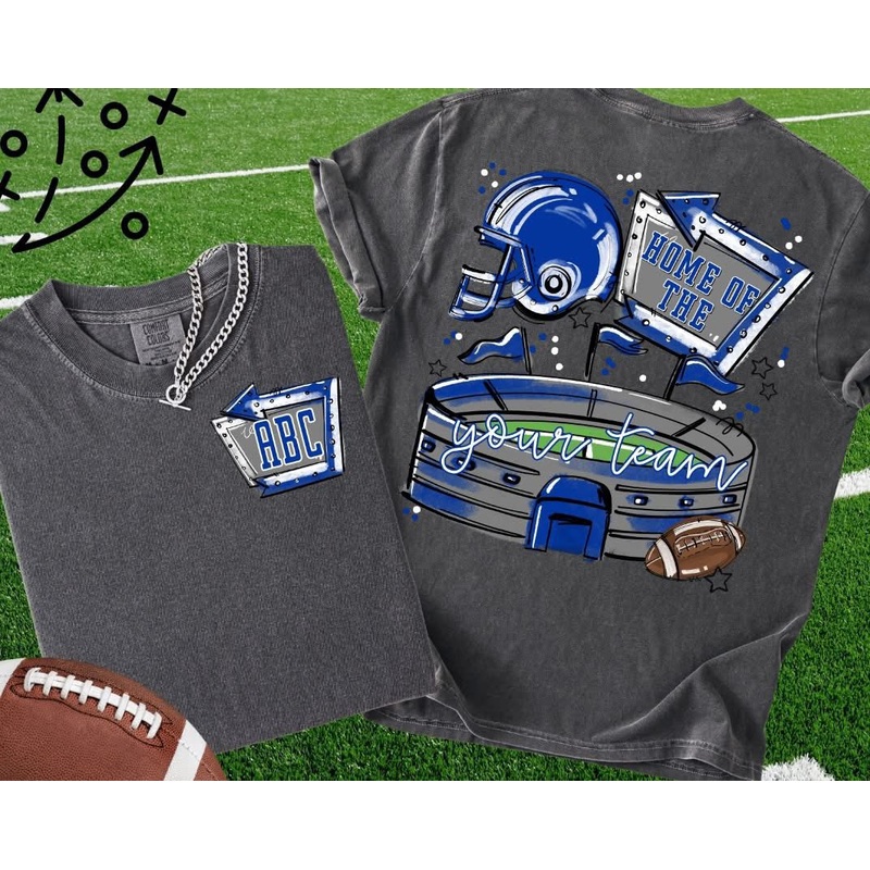 HOME STADIUMS+ POCKET|Infant|Toddler|Youth|Adult|Oversized Adult Back + Pocket|Mockup