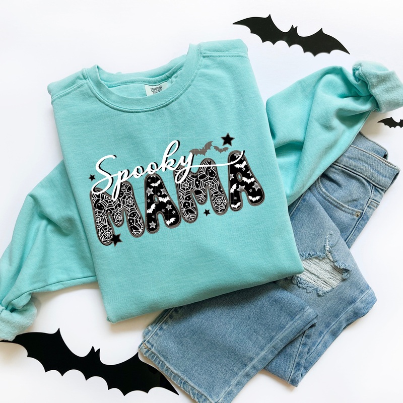 SPOOKY MAMA|Pocket 4″|Infant 6″|Toddler 7″|Youth 8.5″|Adult 11″|Adult 12″