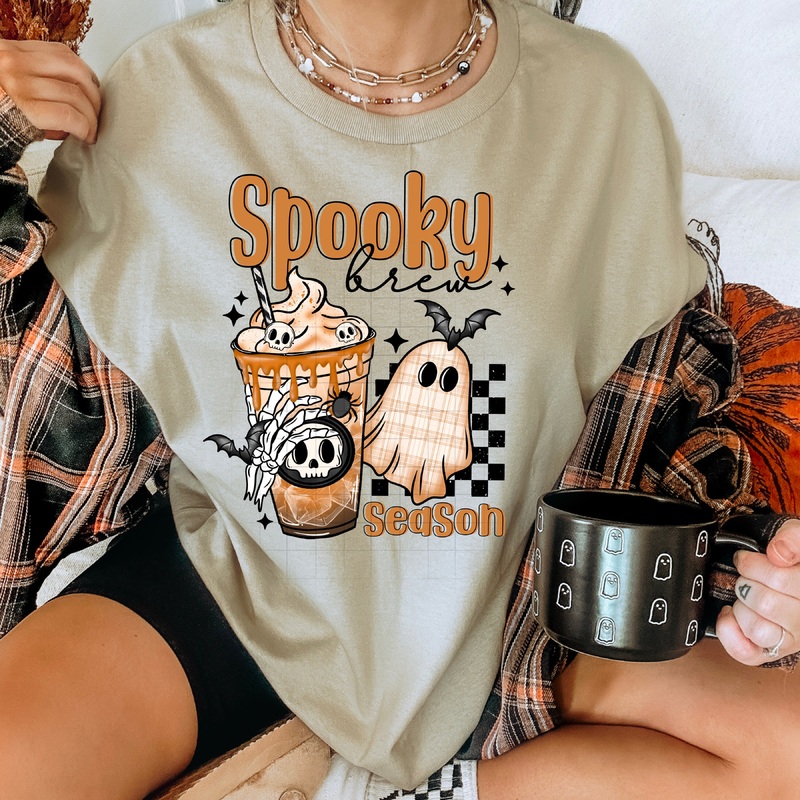 SPOOKY BREW SEASON|Pocket 4″|Infant 6″|Toddler 7″|Youth 8.5″|Adult 11″|Adult 12″