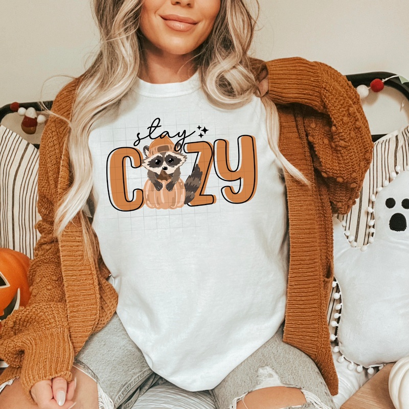 STAY COZY RACOON|Pocket 4″|Infant 6″|Toddler 7″|Youth 8.5″|Adult 11″|Adult 12″