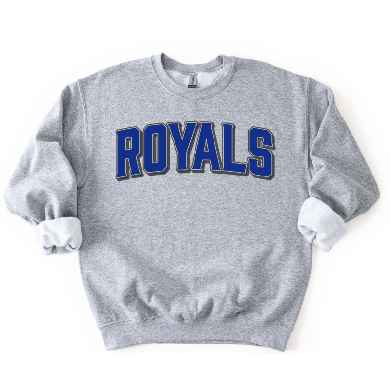 VINTAGE MASCOT ROYALS ROYAL|Pocket 4″|Infant 6″|Toddler 7″|Youth 8.5″|Adult 11″|Adult 12″|Oversized 15″ MAX