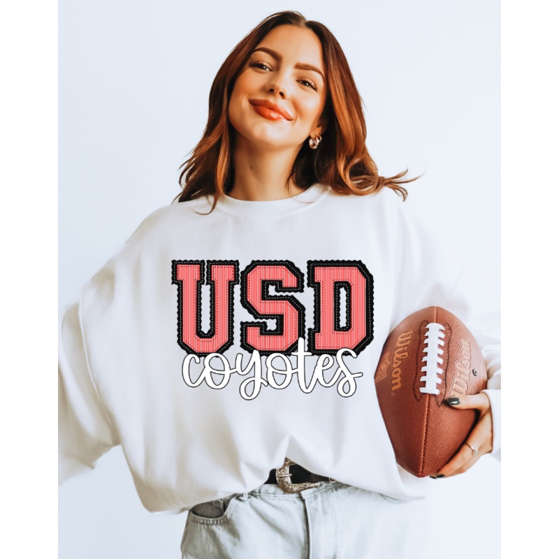 USD BLACK BASE RED TOP COYOTES SEERSUCKER