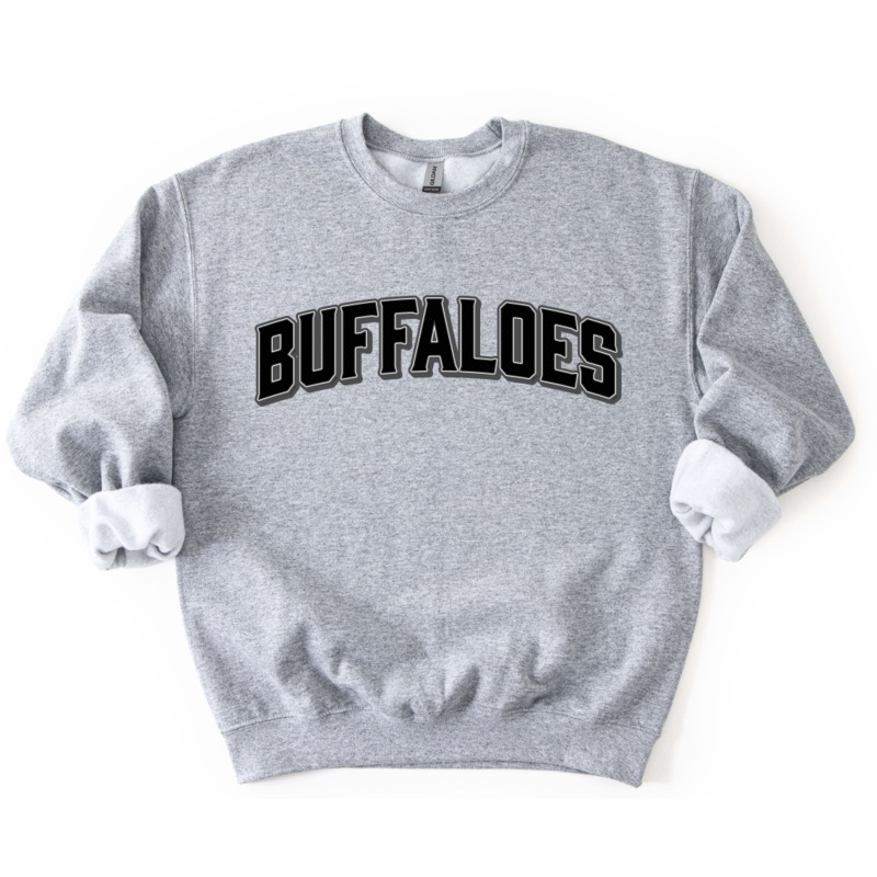 VINTAGE MASCOT BUFFALOES BLACK