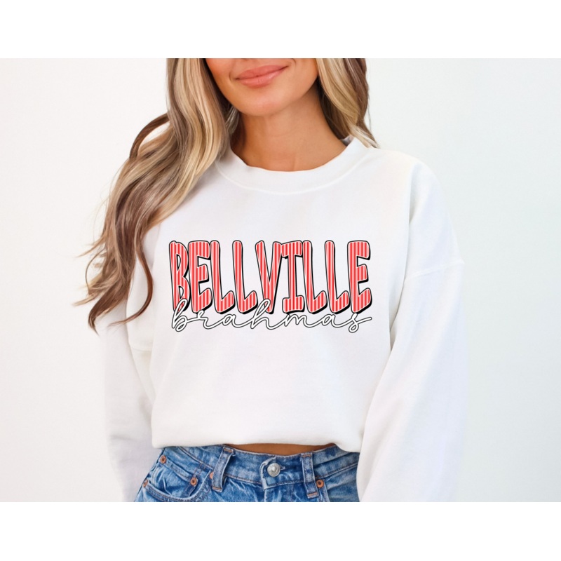 BELLVILLE BRAHMAS RED SEERSUCKER WORD