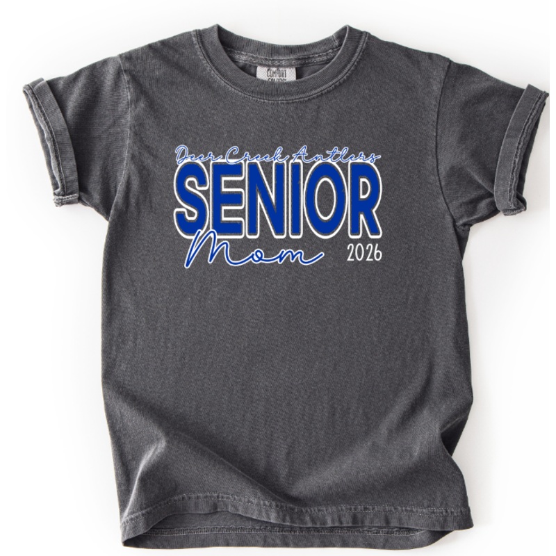 DEER CREEK ANTLERS SENIOR MOM 2026 BLUE AND WHITE