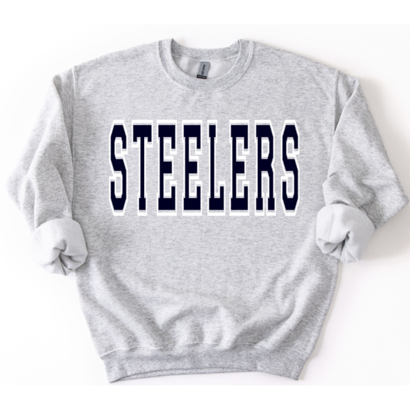 STEELERS NAVY AND WHITE ATHLETIC OVERSIZED