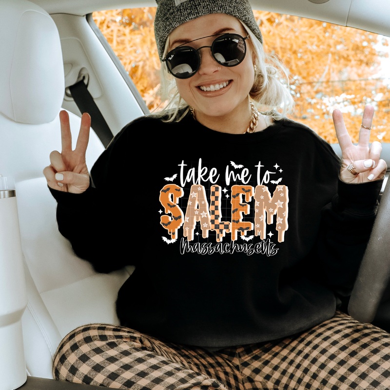 TAKE ME TO SALEM MASSACHUSETTS WHITE WORDS