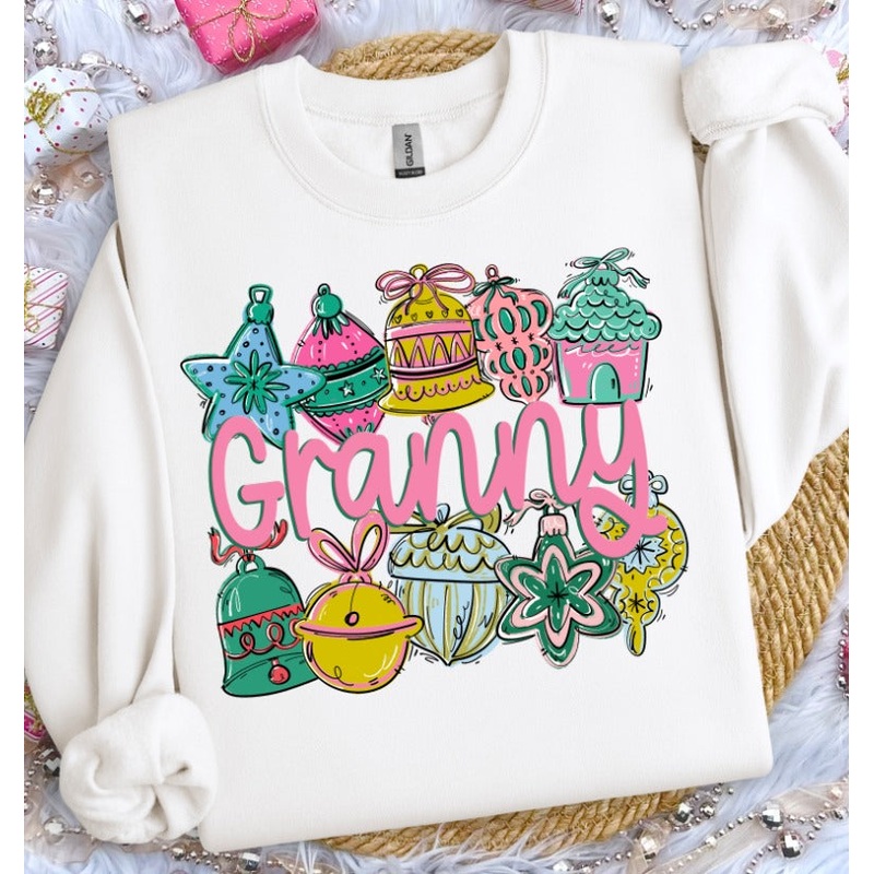ORNAMENT NAME FRAME GRANNY|Pocket 4″(4.00in x 3.48in)|Infant 6″(6.00in x 5.22in)|Toddler 7″(7.00in x 6.09in)|Youth 8.5″(8.50in x 7.39in)|Adult 11″(11.00in x 9.57in)|Adult 12″(12.00in x 10.44in)
