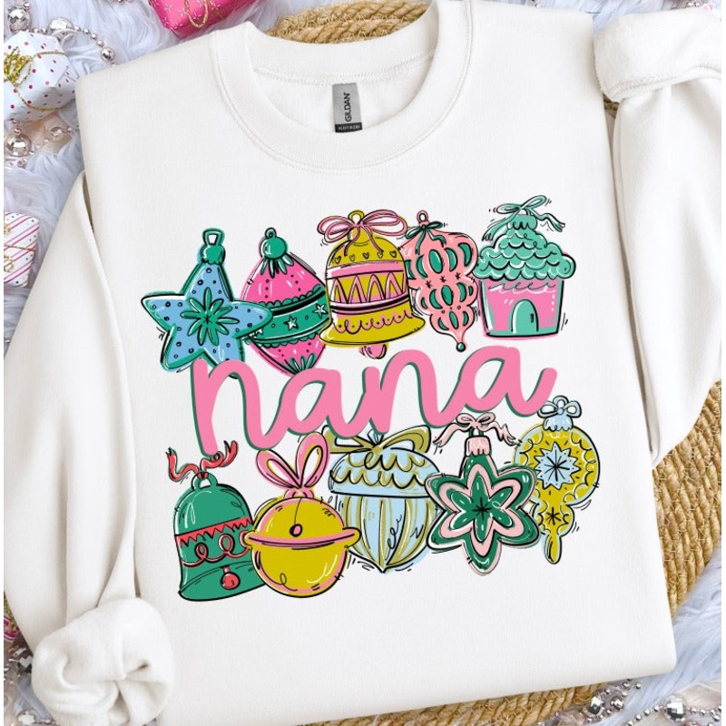 ORNAMENT NAME FRAME NANA|Pocket 4″(4.00in x 3.48in)|Infant 6″(6.00in x 5.22in)|Toddler 7″(7.00in x 6.09in)|Youth 8.5″(8.50in x 7.39in)|Adult 11″(11.00in x 9.57in)|Adult 12″(12.00in x 10.44in)