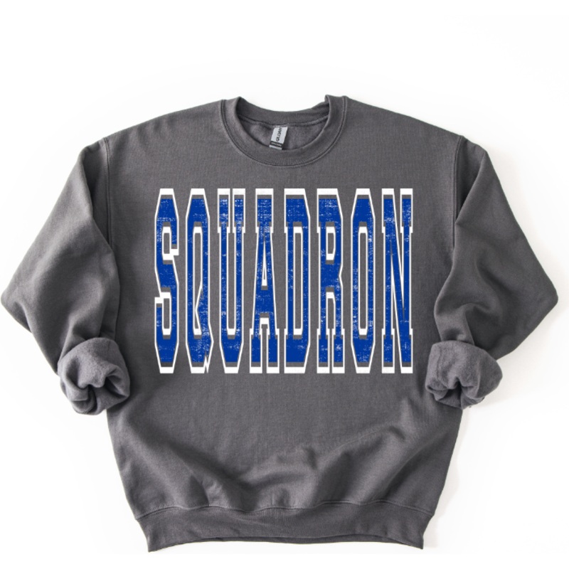 SQUADRON ROYAL BLUE AND WHITE VARSITY STYLE