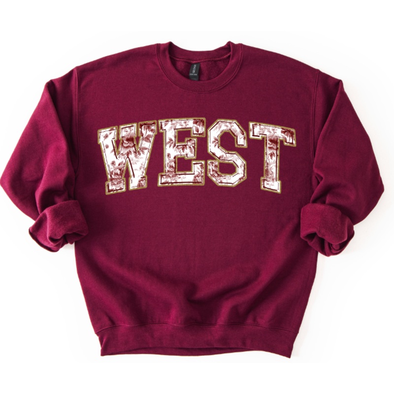 WEST MAROON TOILE|Pocket 4″(4.00in x 1.56in)|Infant 6″(6.00in x 2.34in)|Toddler 7″(7.00in x 2.73in)|Youth 8.5″(8.50in x 3.31in)|Adult 11″(11.00in x 4.29in)|Adult 12″(12.00in x 4.68in)