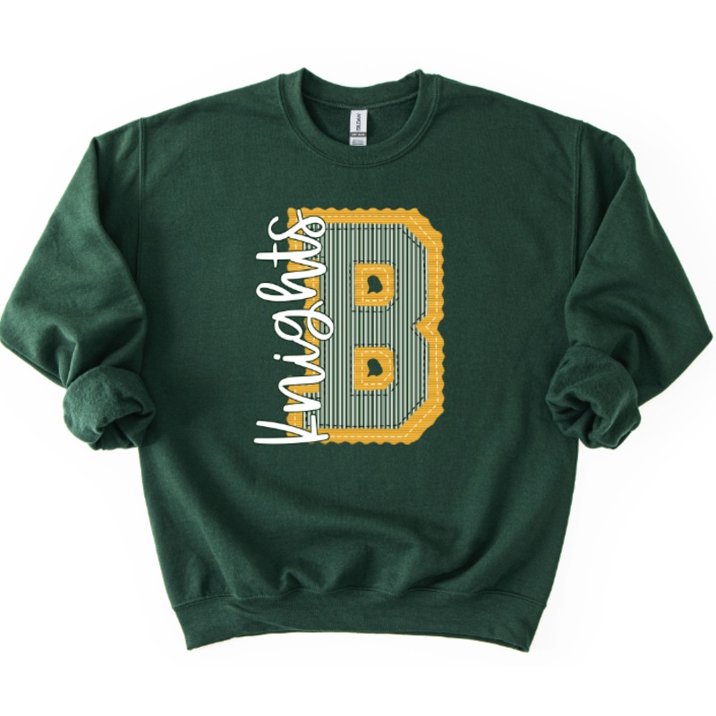 B KNIGHTS YELLOW BASE DARK GREEN TOP
