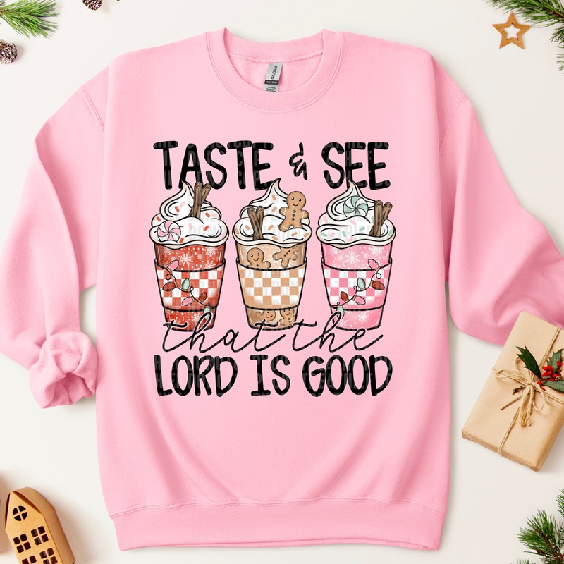 TASTE AND SEE COFFEE|Pocket 4″(3.86in x 4.00in)|Infant 6″(5.79in x 6.00in)|Toddler 7″(6.75in x 7.00in)|Youth 8.5″(8.20in x 8.50in)|Adult 11″(10.61in x 11.00in)|Adult 12″(11.57in x 12.00in)