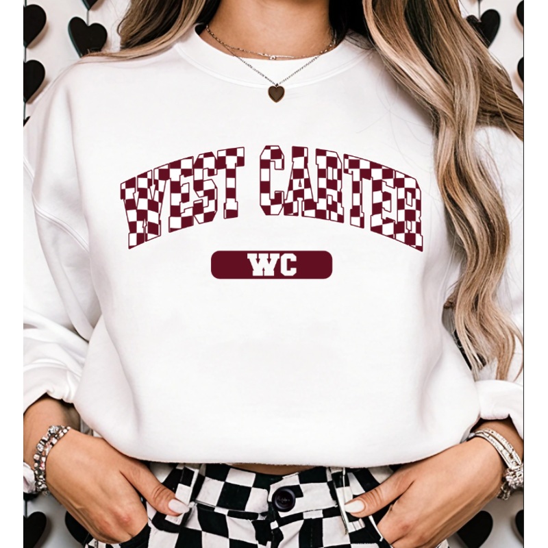 WEST CARTER WC MAROON CHECKER|Pocket 4″(4.00in x 1.77in)|Infant 6″(6.00in x 2.65in)|Toddler 7″(7.00in x 3.09in)|Youth 8.5″(8.50in x 3.75in)|Adult 11″(11.00in x 4.86in)|Adult 12″(12.00in x 5.30in)