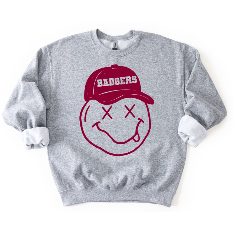 BADGERS|Pocket 4″(3.26in x 4.00in)|Infant 6″(4.89in x 6.00in)|Toddler 7″(5.70in x 7.00in)|Youth 8.5″(6.92in x 8.50in)|Adult 11″(8.96in x 11.00in)|Adult 12″(9.77in x 12.00in)|Oversized 15″ MAX(12.21in x 15.00in)