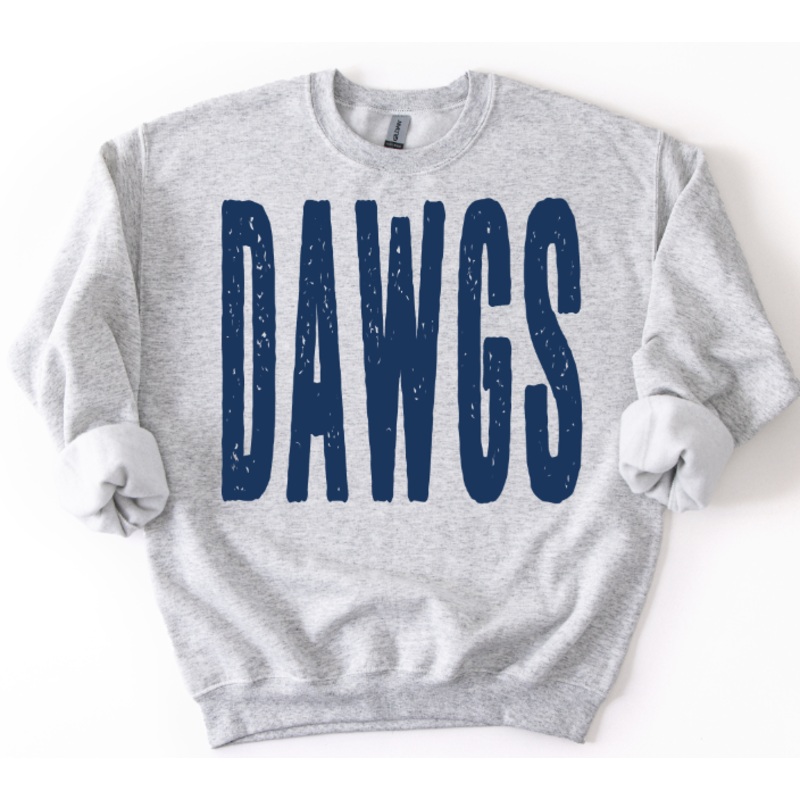 DAWGS 1B365D OVERSIZED GRUNGE MASCOT