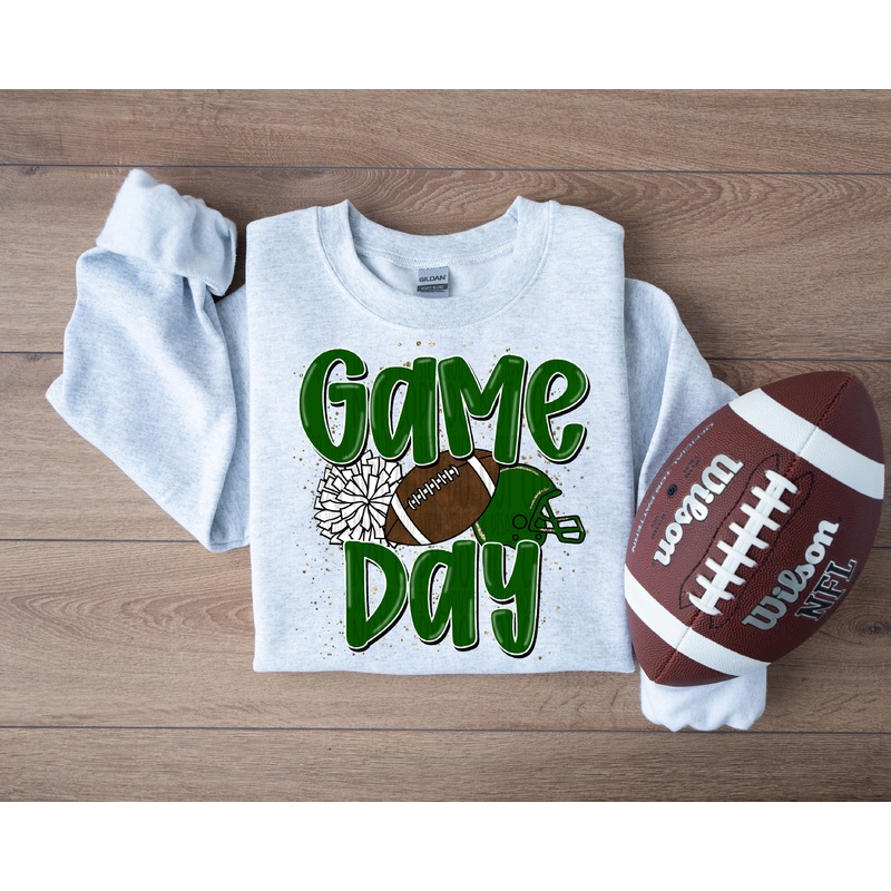 WE ROCK THE HOUSE GREEN WHITE POCKET