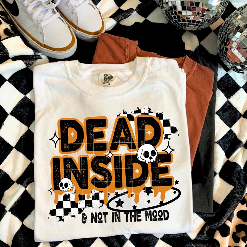 DEAD INSIDE BLACK ACCENTS|Pocket 4″(4.00in x 3.45in)|Infant 6″(6.00in x 5.17in)|Toddler 7″(7.00in x 6.03in)|Youth 8.5″(8.50in x 7.32in)|Adult 11″(11.00in x 9.48in)|Adult 12″(12.00in x 10.34in)