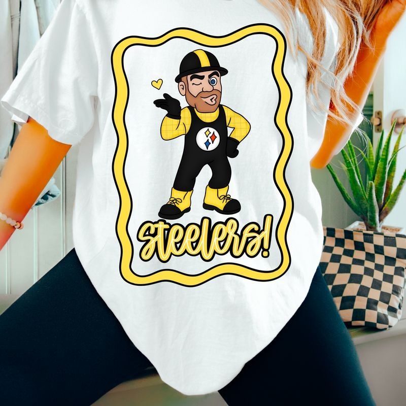STEELERS|Pocket 4″(2.79in x 4.00in)|Infant 6″(4.19in x 6.00in)|Toddler 7″(4.88in x 7.00in)|Youth 8.5″(5.93in x 8.50in)|Adult 11″(7.68in x 11.00in)|Adult 12″(8.37in x 12.00in)