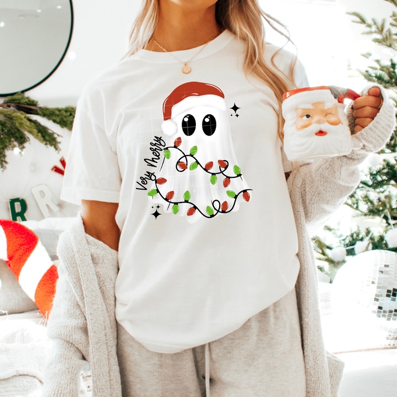 VERY MERRY GHOST|Pocket 4″(3.30in x 4.00in)|Infant 6″(4.95in x 6.00in)|Toddler 7″(5.77in x 7.00in)|Youth 8.5″(7.01in x 8.50in)|Adult 11″(9.07in x 11.00in)|Adult 12″(9.89in x 12.00in)