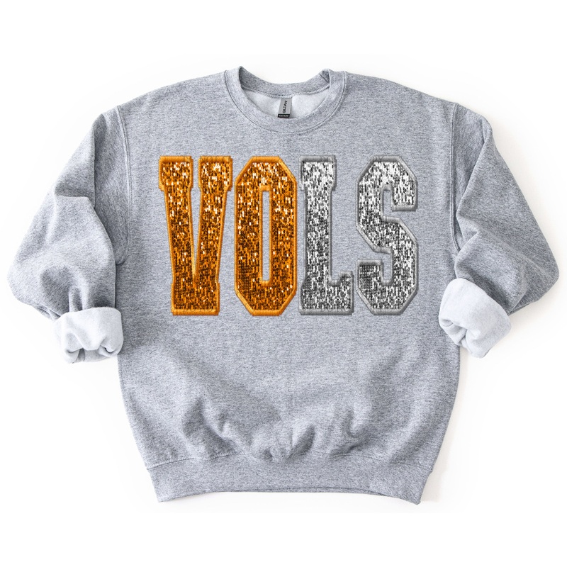 VOLS SILVER  SPLIT FAUX SEQUIN