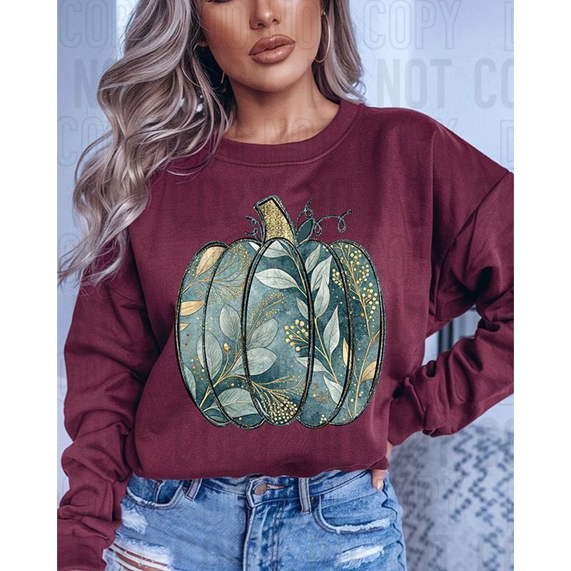 DARK TURQUOISE GOLD PUMPKIN|Pocket 4″(3.74in x 4.00in)|Infant 6″(5.62in x 6.00in)|Toddler 7″(6.55in x 7.00in)|Youth 8.5″(7.96in x 8.50in)|Adult 11″(10.30in x 11.00in)|Adult 12″(11.23in x 12.00in)