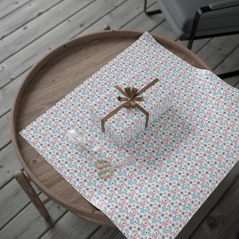 Polar Bears Seamless Wrapping Paper