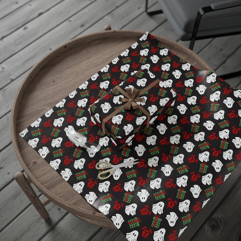 Spooky Christmas Seamless Wrapping Paper