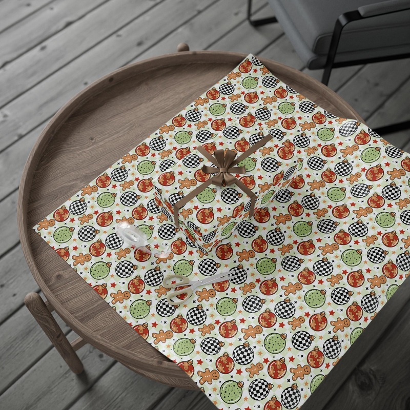 Boy Ornaments Wrapping Paper|30″ x 36″|30″ x 72″|30″ x 180″|Glossy|Matte