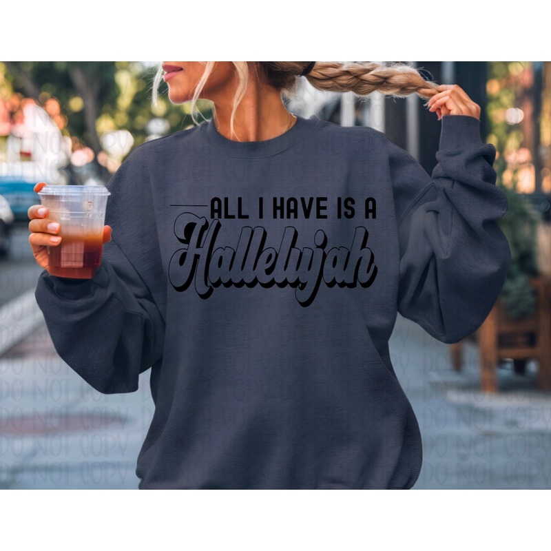 ALL I HAVE IS A HALLELUJAH – BLACK