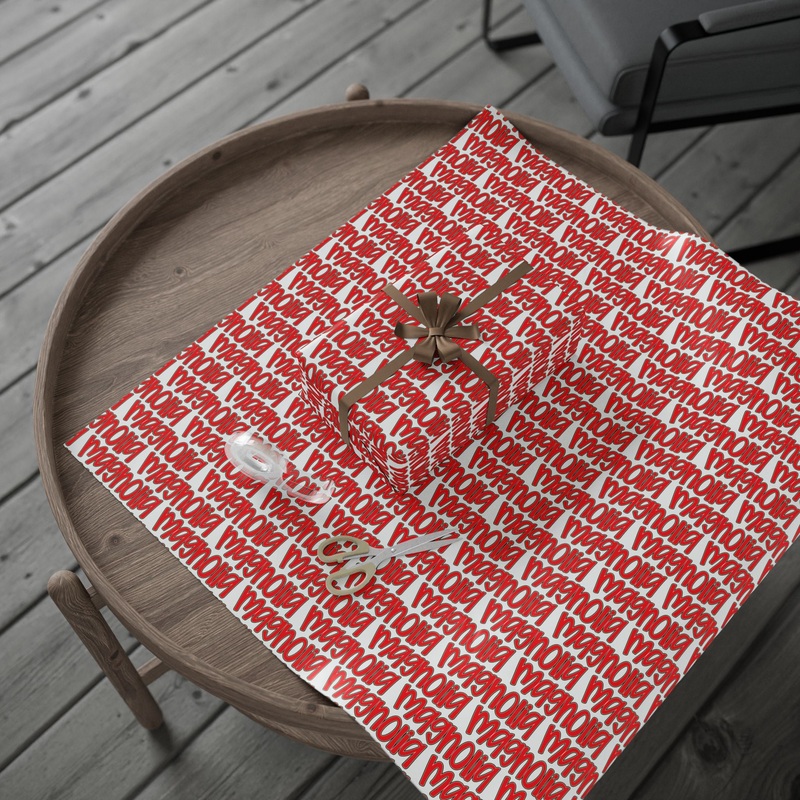 Custom Name Wrapping Paper|30″ x 36″|30″ x 72″|30″ x 180″|Glossy|Matte