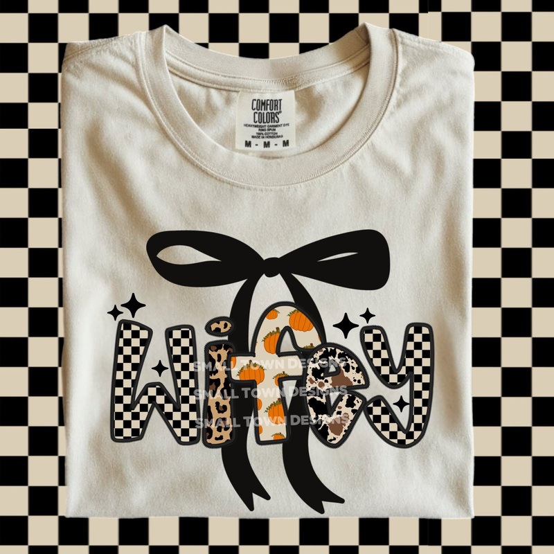 WIFEY FALL BOW|Adult 11″(11.00in x 9.56in)|Adult 12″(12.00in x 10.43in)