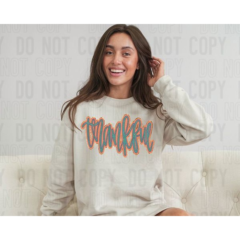 THANKFUL TEAL ORANGE|Pocket 4″(4.00in x 1.89in)|Infant 6″(6.00in x 2.84in)|Toddler 7″(7.00in x 3.31in)|Youth 8.5″(8.50in x 4.02in)|Adult 11″(11.00in x 5.20in)|Adult 12″(12.00in x 5.68in)