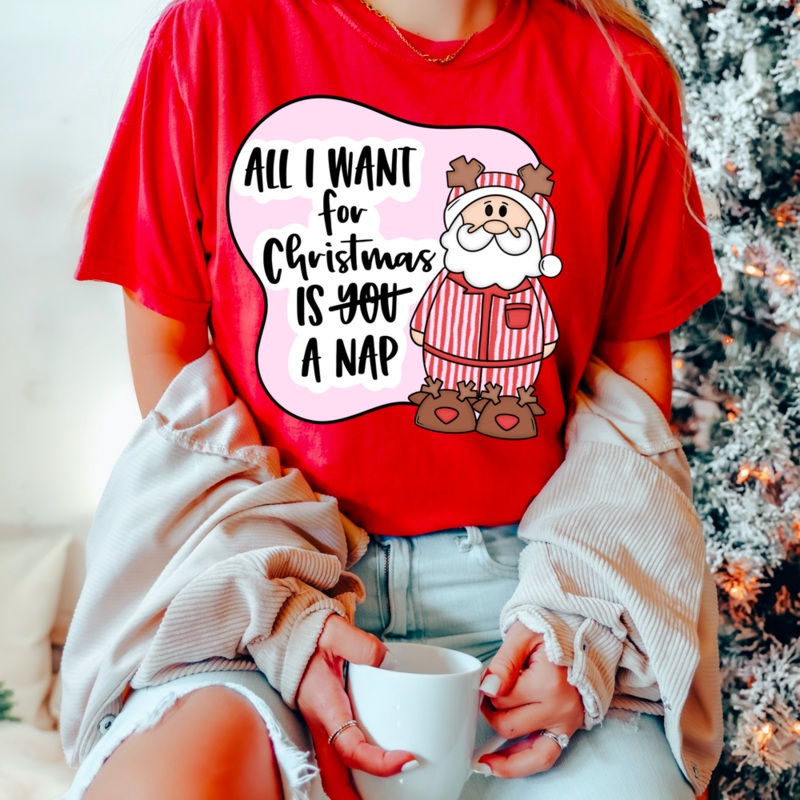 ALL I WANT FOR CHRISTMAS|Toddler 7″(6.97in x 7.00in)|Youth 8.5″(8.46in x 8.50in)|Adult 11″(10.95in x 11.00in)|Adult 12″(11.95in x 12.00in)