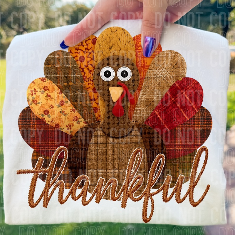 THANKFUL TURKEY|Pocket 4″(3.99in x 4.00in)|Infant 6″(5.98in x 6.00in)|Toddler 7″(6.98in x 7.00in)|Youth 8.5″(8.47in x 8.50in)|Adult 11″(10.96in x 11.00in)|Adult 12″(11.96in x 12.00in)