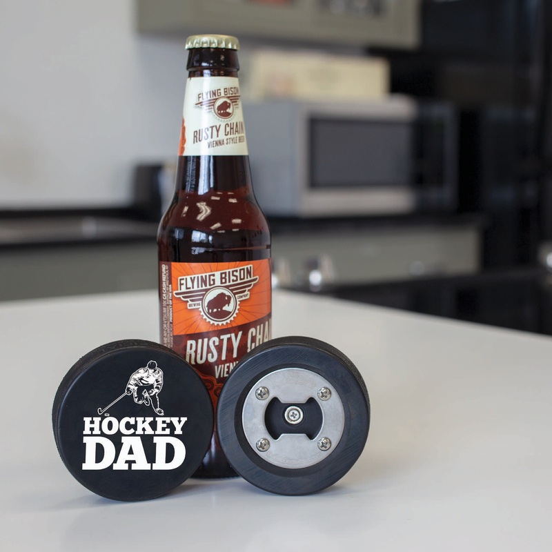 Hockey Puck Bottle Opener, Dad & Father’s Day Gifts