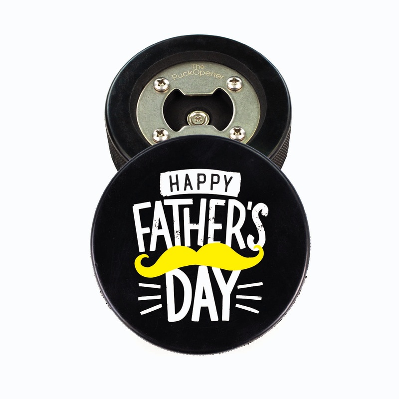 Hockey Puck Bottle Opener, Happy Father’s Day