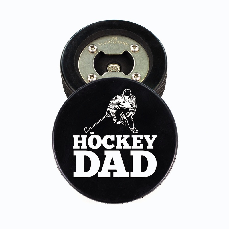 Hockey Puck Bottle Opener, Hockey Dad