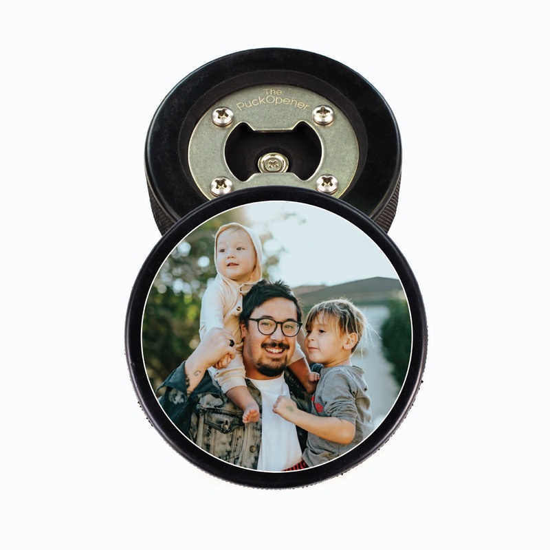 Hockey Puck Bottle Opener, Photo