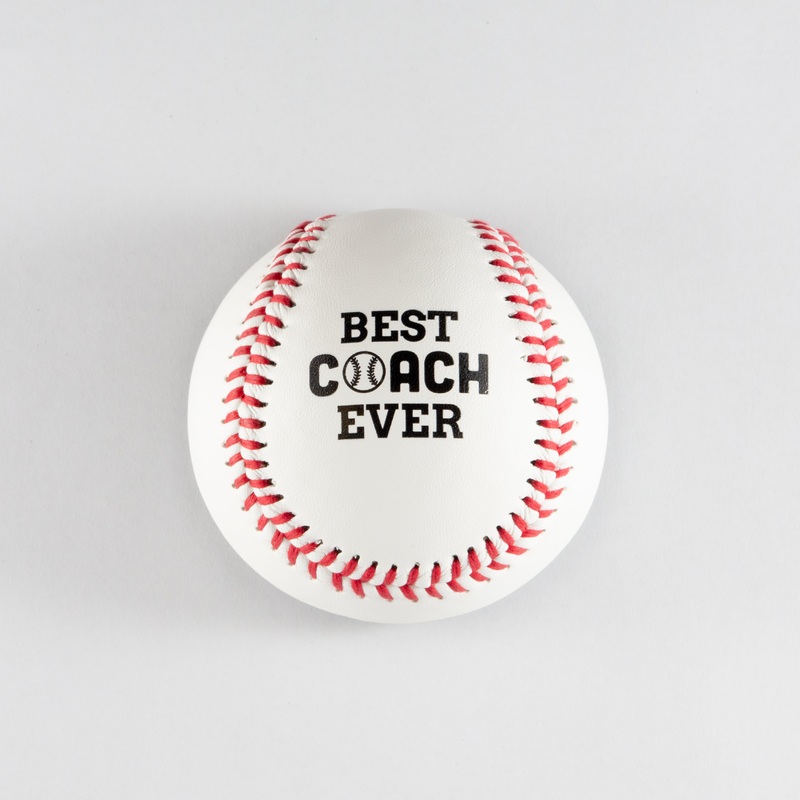 Best Coach Ever, Printed Baseball
