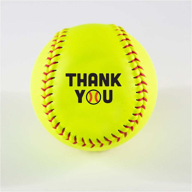 Thank You Coach, Printed Softball