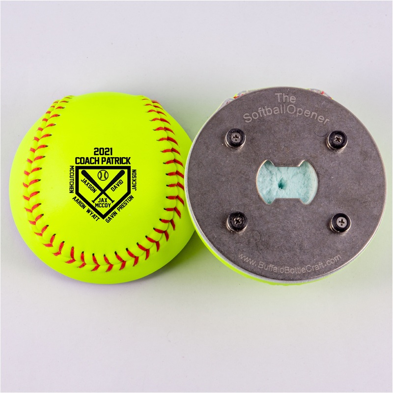 Home Plate with Player Names, The Softball Opener
