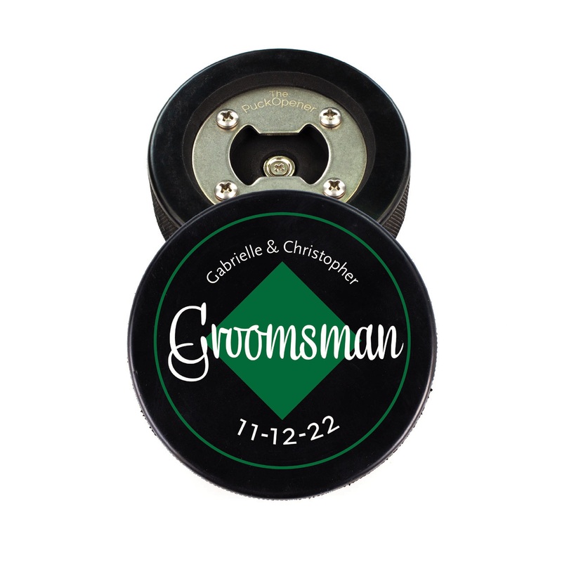 Diamond Couple Names & Wedding Party Role, Hockey Puck Bottle Opener