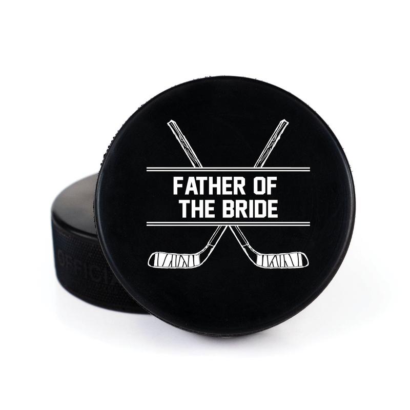 Father of the Bride, Printed Hockey Puck