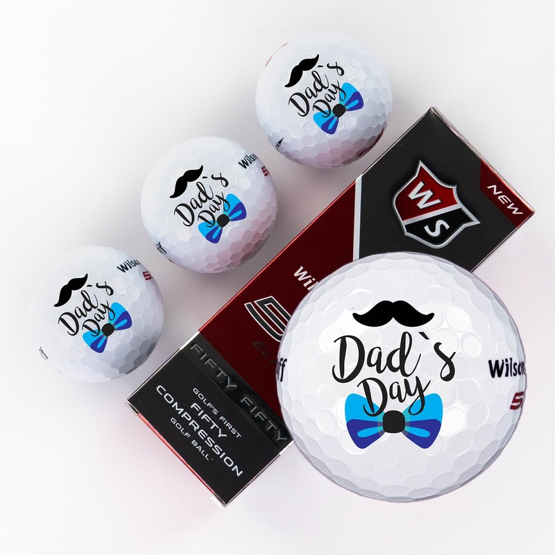 Dad’s Day, Printed Golf Balls|Sleeve of 3|Box of Dozen
