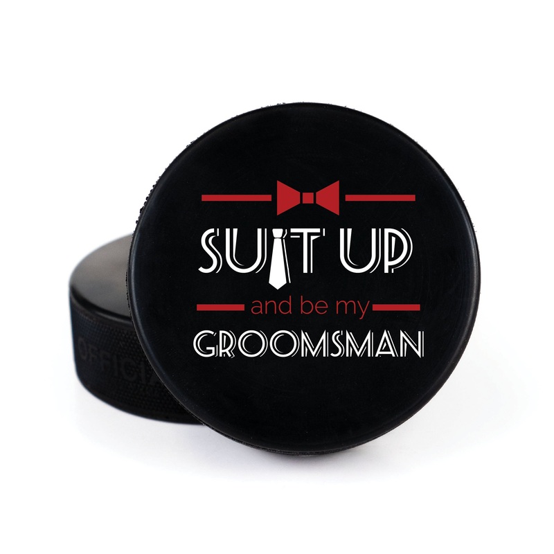 Suit Up Personalization, Printed Hockey Puck