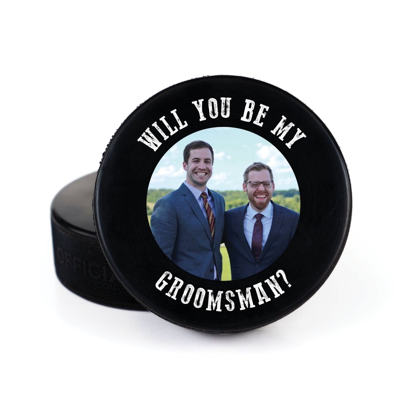 Will You Be My? Photo, Printed Hockey Puck