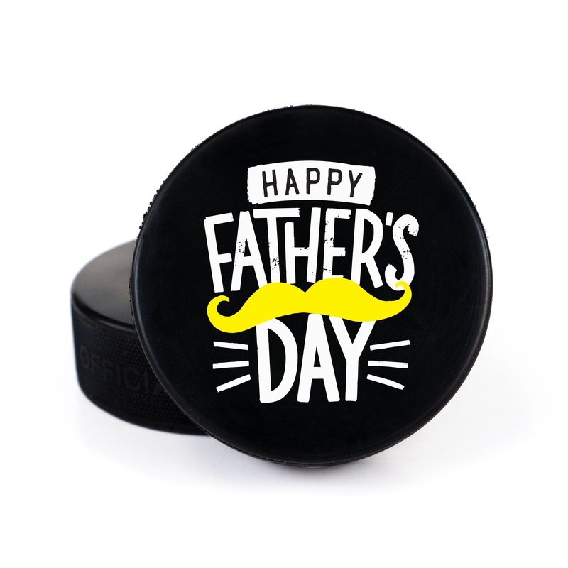 Happy Father’s Day, Printed Hockey Puck
