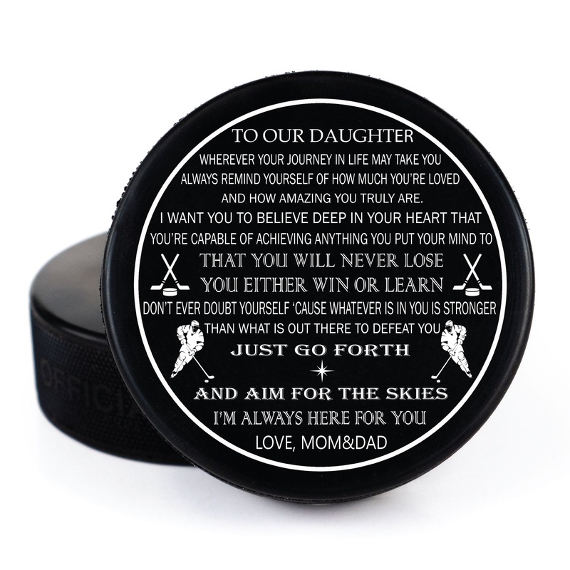 Printed Puck (Newest Chances)|To Our Daughter (PU-014-001)|To Our Son (PU-014-002)|To My Daughter (PU-014-003)|To My Son (PU-014-004)|Son Badge (PU-014-005)|Daughter Badge (PU-014-006)|Leafs To My Son (PU-014-007)|Leafs To My Daughter (PU-017-008|Never Lo
