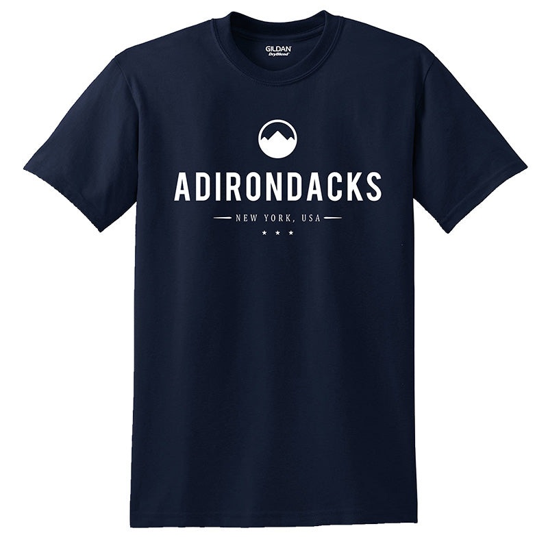 Adirondacks T-shirts|Youth S|Youth M|Youth L|Youth XL|S|M|L|XL|2XL|3XL|Black|White|Gray|Blue|Green|White w/ Green Lettering